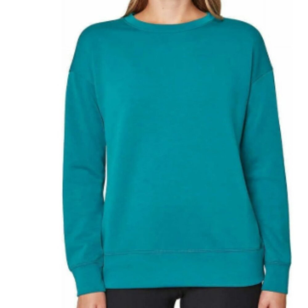 Mondetta Womens Midweight Long Sleeve Crewneck Scuba Sweatshirt